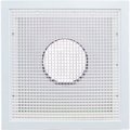 American Louver/Plasticade American Louver Stratus Plastic Return Filter Grille, 12" Duct, T-grid, White STR-ERFG-12W